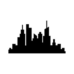 Naklejka premium Skyline city icon design template vector isolated
