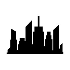 Fototapeta premium Skyline city icon design template vector isolated
