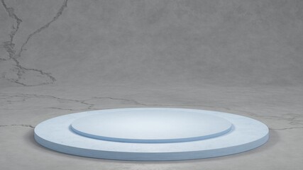 abstract background of podium stand stage, 3D illustration rendering