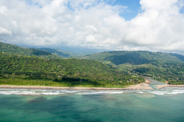 Obraz premium Pacific Ocean Sandy Beach Quepos Costa Rica