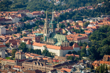 Fototapeta na wymiar Cathedral Historic City of Zagreb Croatia