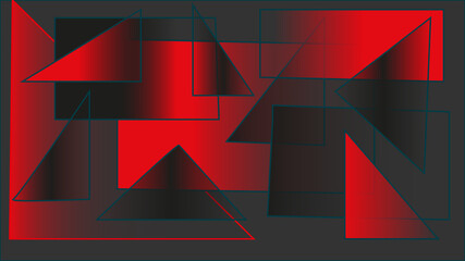 geometric red black background