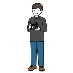 フォトグラファーの男性