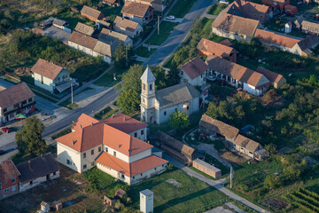 Fototapeta premium Church Village Gorjani Croatia