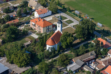 Fototapeta premium Village Borovo Croatia. Starting Point of the War.