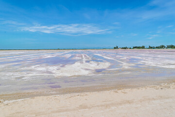 Salt fabric landscape in Yucatan