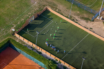 Fototapeta premium Soccer at Village of Vinkovci Croatia