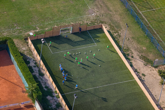 Soccer at Village of Vinkovci Croatia