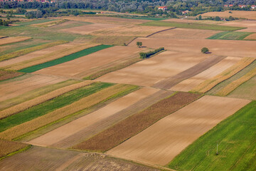Fototapeta premium Agricultural Village Nustar Croatia