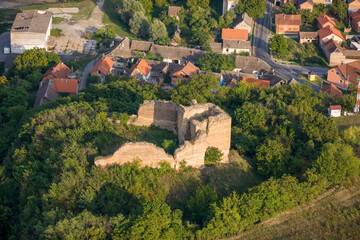 Fototapeta na wymiar Castle in Ruins Village of Sarengrad Croatia