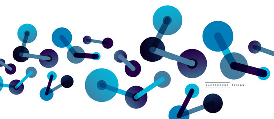 Network concept abstract background. Dots connection. Big data idea. Business template for wallpaper, banner, background or landing