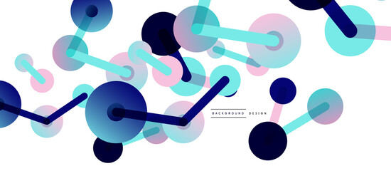 Network concept abstract background. Dots connection. Big data idea. Business template for wallpaper, banner, background or landing