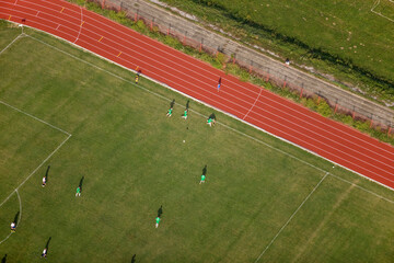 Obraz premium Sports Football Field Village Slavonski Broad Croatia