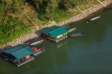 Swimmers at Village Slavonski Broad  Croatia