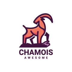 Illuistration vector graphic of Chamois, good for logo design