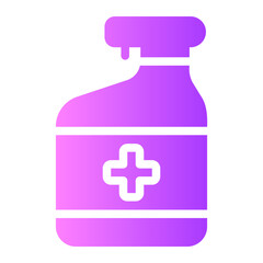 Obraz premium disinfectant gradient icon