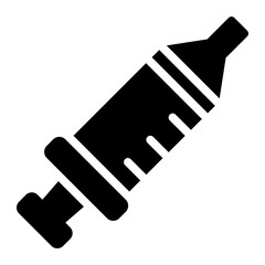 syringe glyph icon