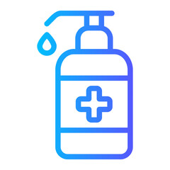 hand sanitizer gradient icon