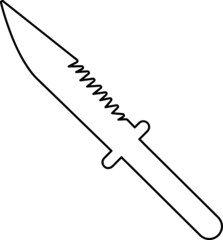 knife icon. knife vector design. sign design..eps