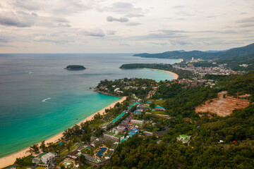 Fototapeta na wymiar Aerial view Karon View Point in Phuket ,Thailand.
