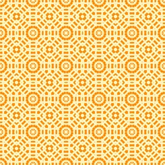 Gordijnen Abstracte naadloze patroon met verschillende vormen. Geometrisch patroon voor stof. Textiel achtergrond. © Helena