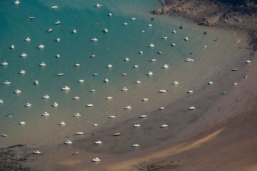  Many Boats at Anchor Normandy France