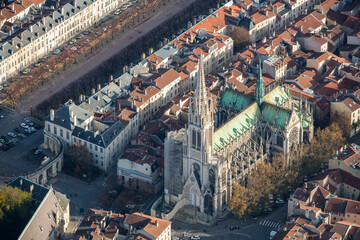 Fototapeta premium Aerial Nancy Lorraine France