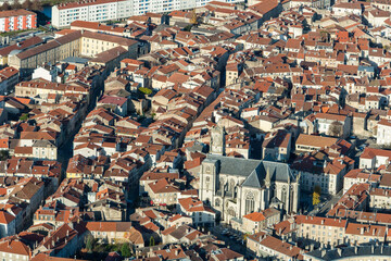 Obraz premium Aerial Toul Lorraine France