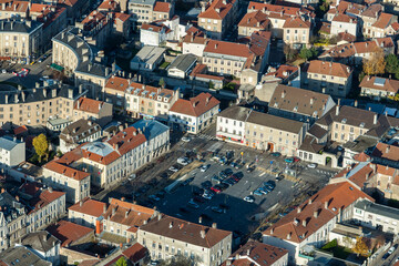 Fototapeta na wymiar Aerial Toul Lorraine France