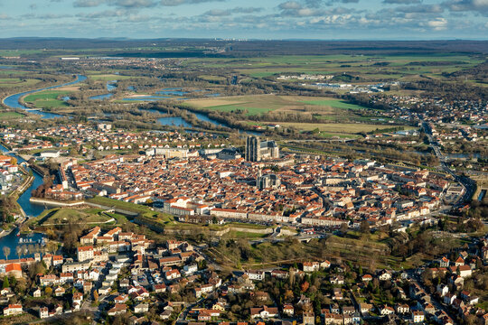 Aerial Toul Lorraine France