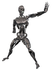 3d illustration of an robot