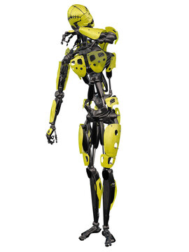 3d illustration of an robot