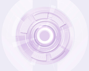 Purple technology and time machine background