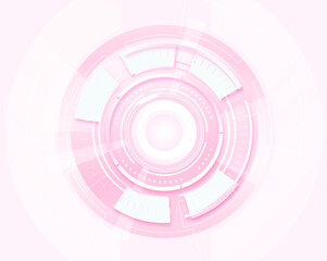 Purple technology and time machine background