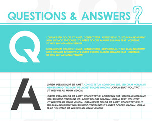 Question and answer concept style