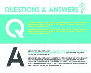 Question and answer concept style