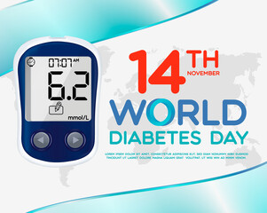 World diabetes day illutrator designWorld diabetes day illutrator design