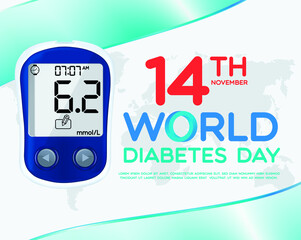 World diabetes day illutrator design