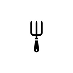 Hand fork icon symbol vector