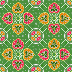 traditional seamless BANDHANI patola pattern
