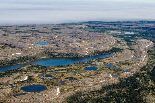 Tundra and Barren Landscape Nunavik Quebec Canada