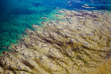 Naklejka na ściany i meble Abstract Landscape Nunavik Quebec Canada