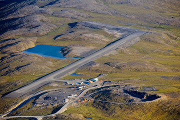 Fototapeta premium Airport Inuit Village of Salluit Nunavik Quebec Canada