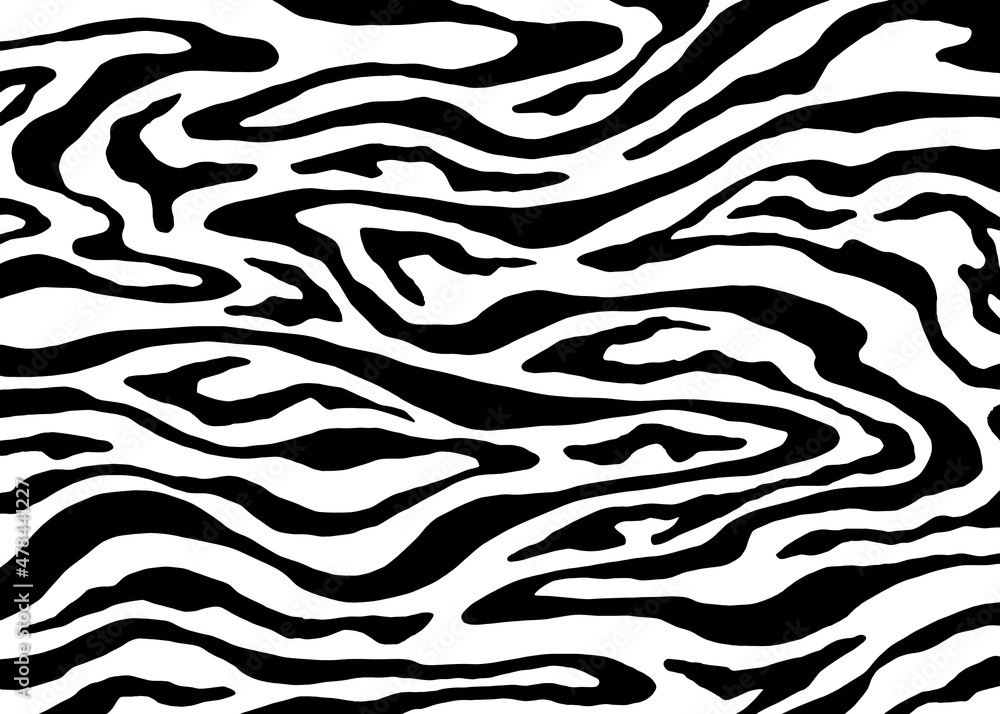 Canvas Prints Abstract Zebra Psychedelic pattern. Vector illustration background. 