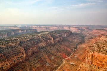 Fototapeta premium Luftaufnahme von Canyonlands