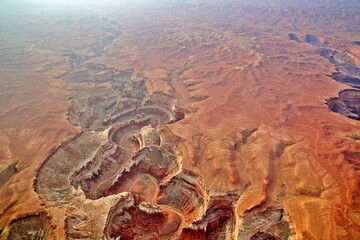 Luftaufnahme über Canyonlands