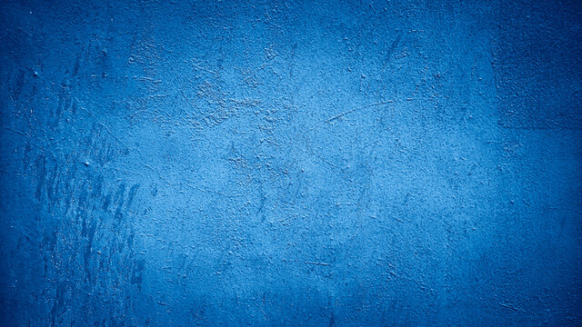 abstract blue cement concrete wall texture background