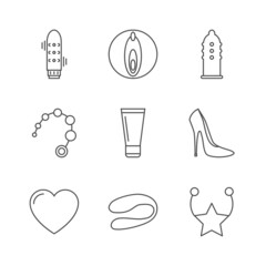 Sex shop icons