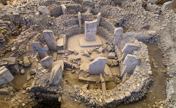 Gobekli tepe in Sanliurfa, Turkey. The Ancient Site of Gobeklitepe is The Oldest Temple of the World. UNESCO World Heritage site. Stock PH๏τo | Adobe Stock