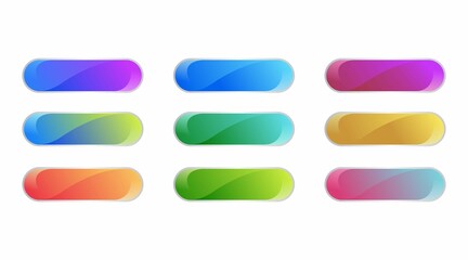 colorful gradient button design